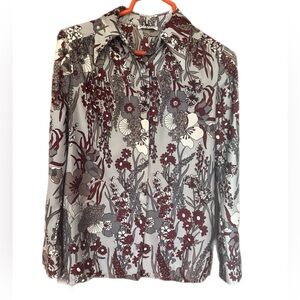 🔥True Vintage 1970’s Rothschild Floral Button Down Dagger Collar Shirt 🔥